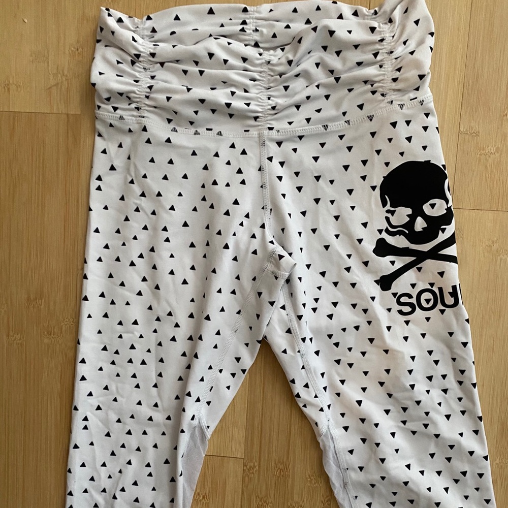 Soul cycle white cropped leggings